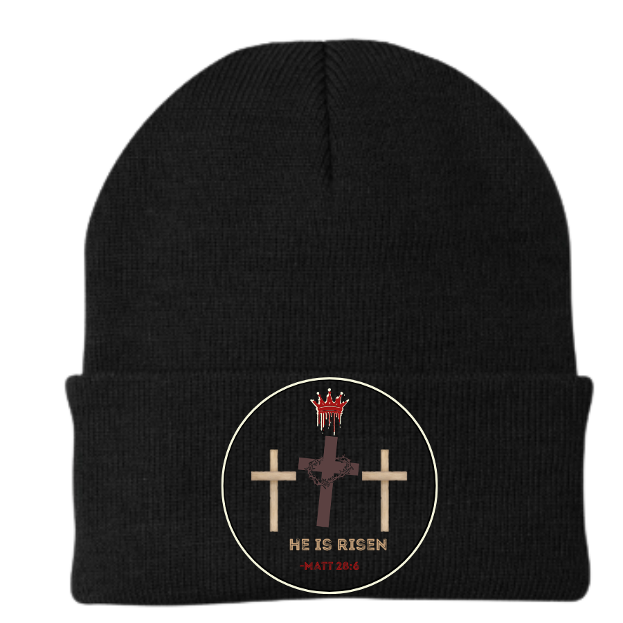 He Is Risen Beanie – Crown Edition